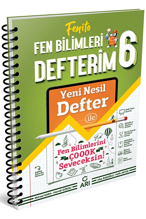 Arı Yayınları 6. Sınıf Fen Bilimleri Defterim Fenito