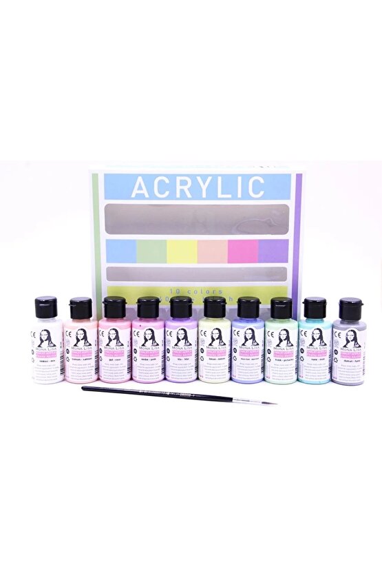 Südor Ml122c Mona Lısa Akrilik Boya 10 Chalk Renk X 40 ml Fırça
