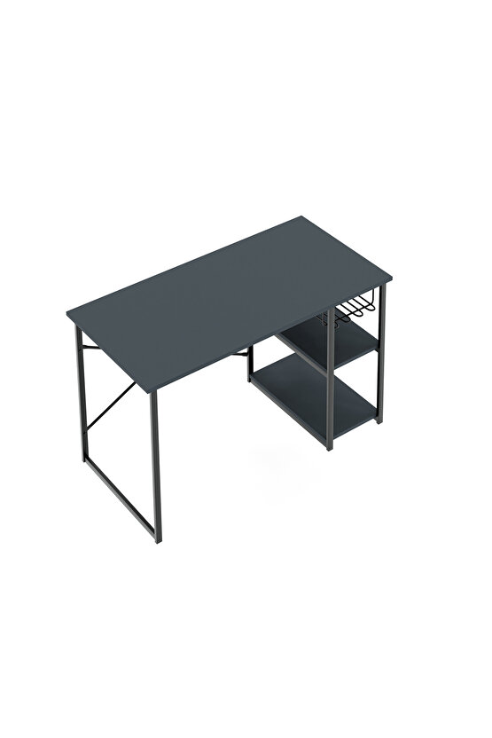 Çalışma Masası Telli Raflı Ofis Laptop Bilgisayar Masası