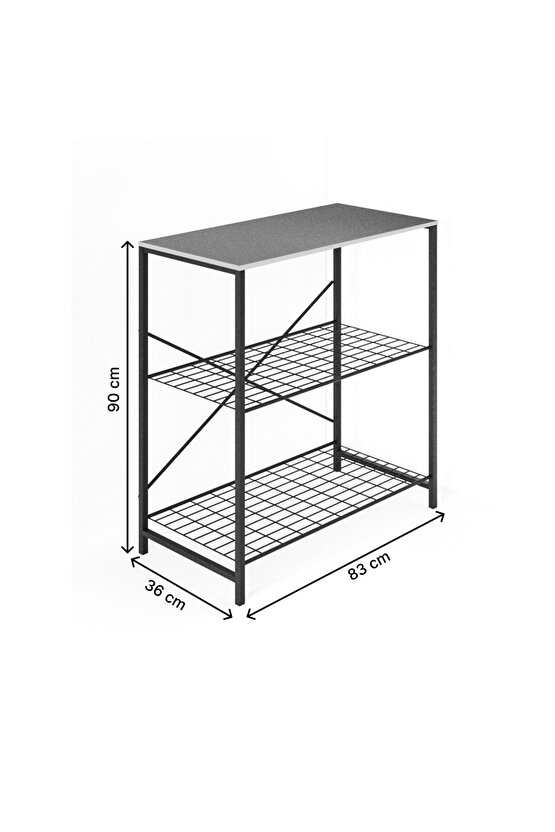 Çok Amaçlı Mutfak Rafı Bangosu Masa Geniş