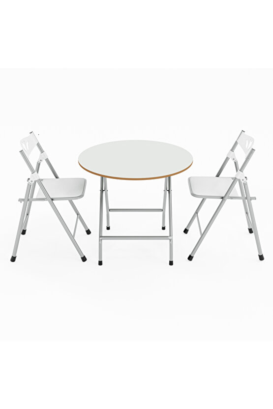 Katlanır Masa ve 2 Adet Sandalye Seti