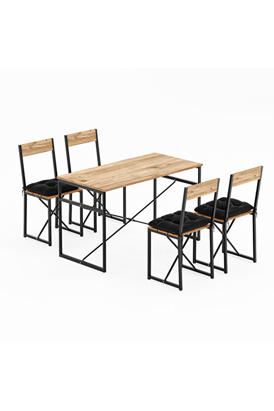 Atlantik Minderli Mutfak Masası Yemek Masası Takımı Çam 1532