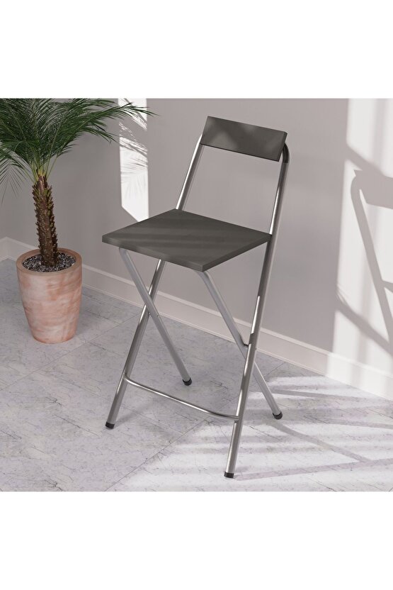 Mutfak Bar Masa Sandalye Takımı Katlanır Bar Sandalye 2 Kişilik Mutfak Masası Gri 1297