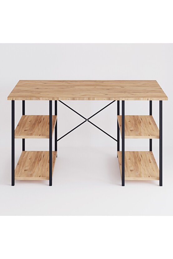 4 Raflı Çalışma Masası Çam 60x120
