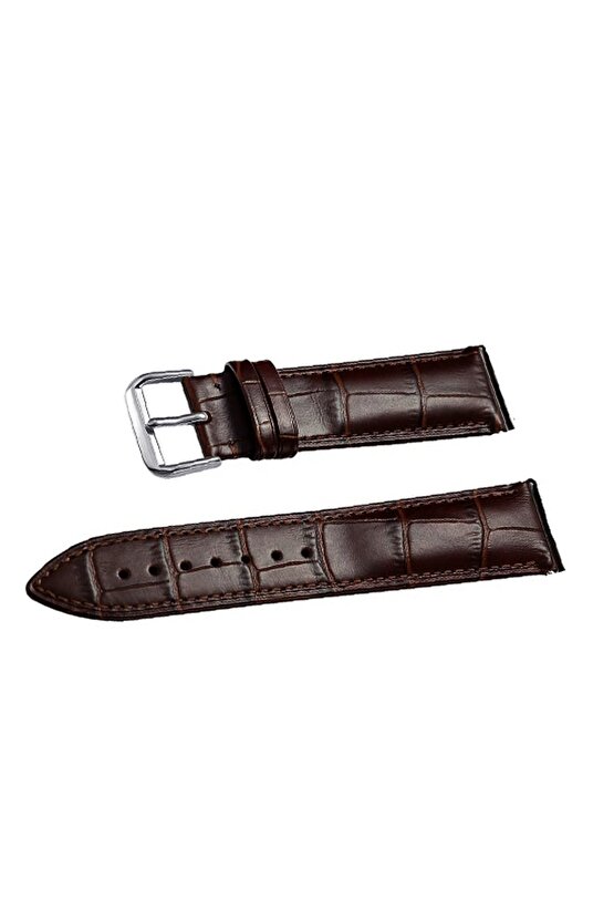 Hakiki Deri Kahverengi 22 Milim Saat Kayış