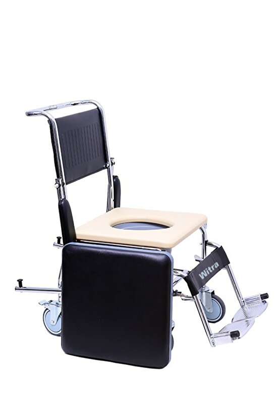 Hasta Banyo Sandalyesi Hasta Tuvalet Sandalyesi Klozetli Tekerlekli Sandalye