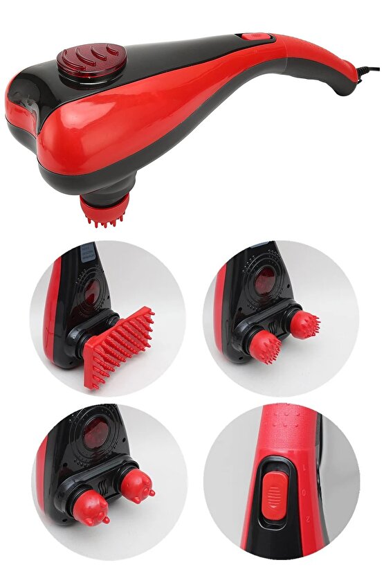 Çift Başlıklı Paletli El Tipi Masaj Aleti Boyun Bel Sırt Bacak Masaj Aleti