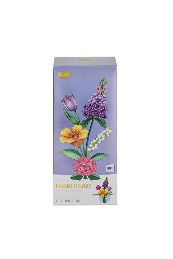Mikro Blok Sonsuz Çiçekler 608 Parça - Lego Setleri - Loz Mini Lego - Çiçek Lego - Loz Lego - Mikro