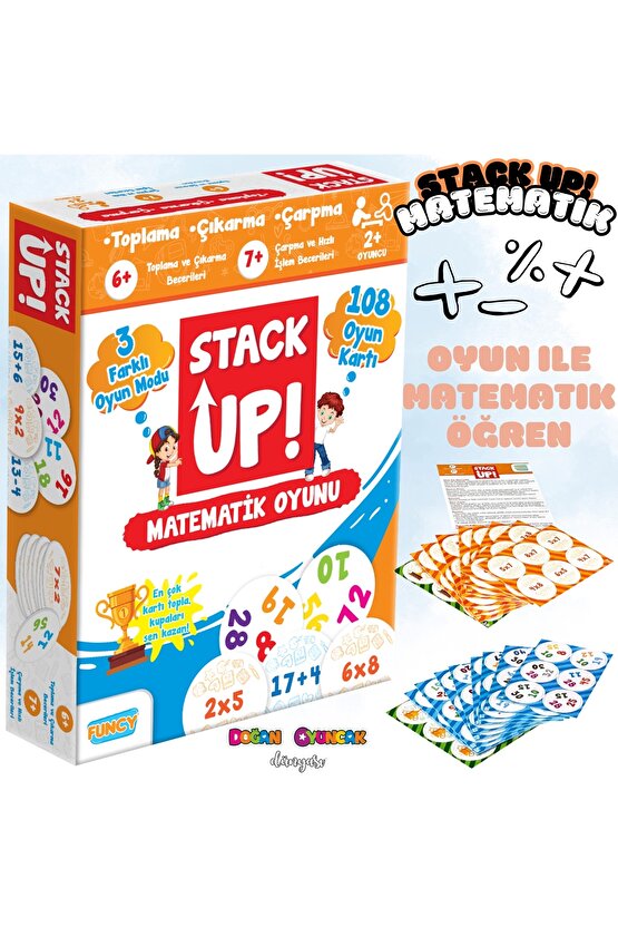 Stack Up Matematik Öğreniyorum! - Matematik Aktivite Oyunu - Matematik Kelime Oyunu - Akıl Oyunu Zek