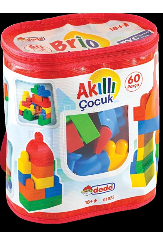 Oyuncak Akıllı Çocuk Blok Seti Çantalı Lego (60 Parça) 01022