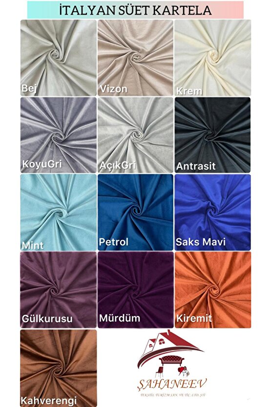 1Li Koltuk İtalyan Süet Koltuk Örtüsü(MİNT)