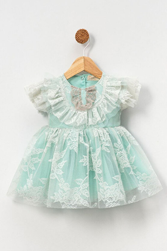 Kız Bebek Elbise Kız Çocuk Elbise Doğum Günü Parti Düğün Elbise Kısa Kollu Astarlı Elbise