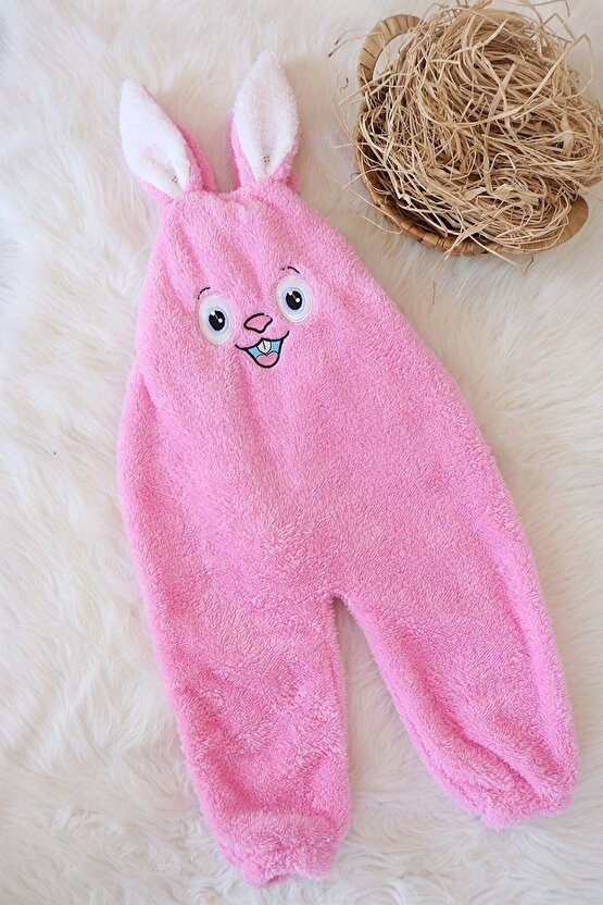 Welsoft Peluş Unisex Fermuarlı Bebek Uyku Tulumu Bebek Tulumu Çocuk Tulumu Çocuk Kostümü