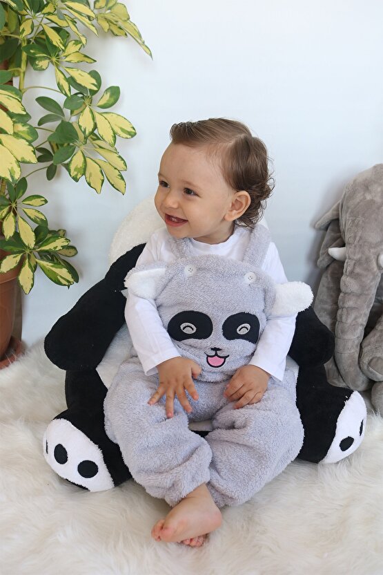 Welsoft Peluş Unisex Fermuarlı Bebek Uyku Tulumu Bebek Tulumu Çocuk Tulumu Çocuk Kostümü