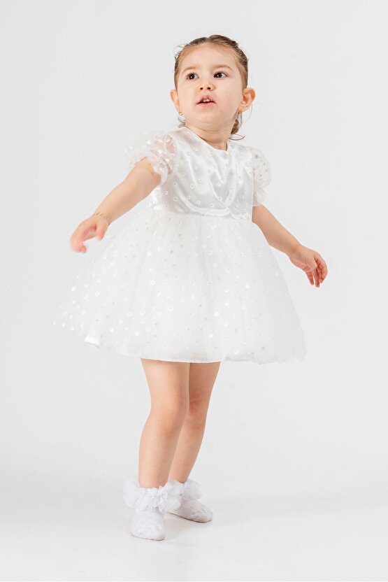 Bebek Kız Çocuk Doğum Günü Parti Düğün Elbise Tüllü Tütü Astarlı Çocuk Giyim Bebek Giyim Kız Bebek E