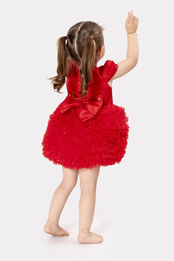 Bebek Kız Çocuk Doğum Günü Parti Düğün Elbise Tüllü Tütü Astarlı Çocuk Giyim bebek giyim Kız Bebek