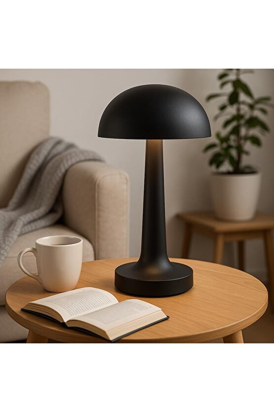 3 Kademeli, 3 Işık Modlu, Şarjlı, Dokunmatik Masa ve Gece Lambası, Cafe, Bar, Restorant Masa Lambası