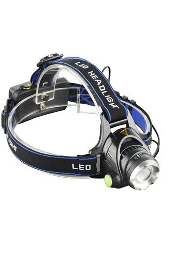 Yüksek Kalite Şarjlı Led Kafa Feneri, 3 Fonksiyonlu Bekçi, Çoban, Kampçı, Balıkcı Çiftci Kafa Feneri