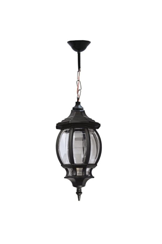 Şık Zincirli Sekizgen Fener Sarkıt, Bahçe ve Teras Dekorasyonu