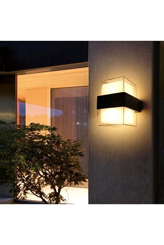 Ekim Aydinlatma 10 Watt Gün Işığı Ledli Bahçe Dış Mekan Aplik Armatürü, Modern Tasarım Bahçe Apliği