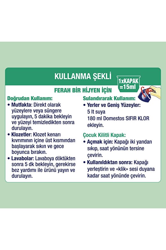 Yoğun Kıvamlı Çamaşır Suyu Sıfır Klor Orman Ferahlığı Leke Yapmaz 675 ml Adet