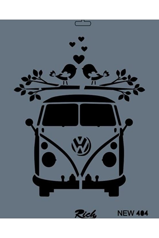 New Seri N-404 Stencil 35x25 Cm