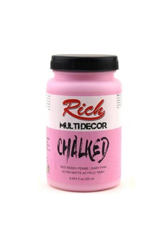 Multi Decor Chalked Akrilik 250ml N:4522 Bebek Pembe
