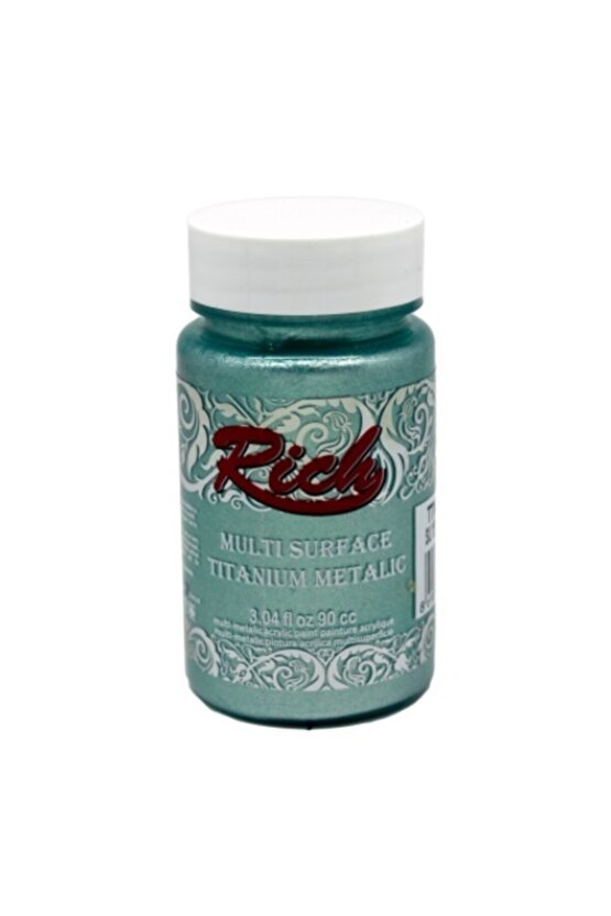 Multisurface Titanium Metallic Akrilik Boya 2550 Su Yeşili 90 Cc