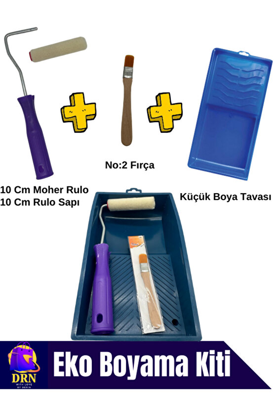 Ekonomik Moher 10 Cm Rulo Hobi Boyama Kiti 10 Cm