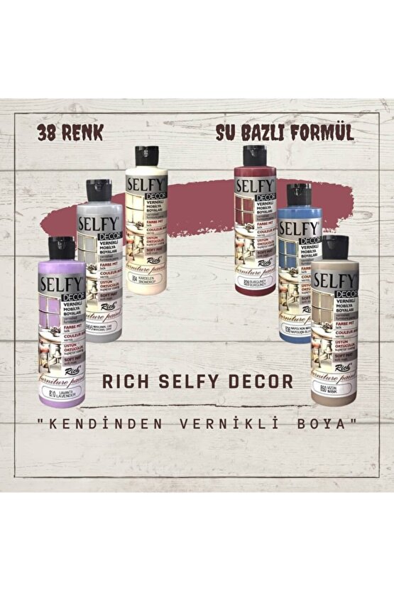 Selfy Decor Vernikli Akrilik Mobilya Boyası Latte 240 Cc