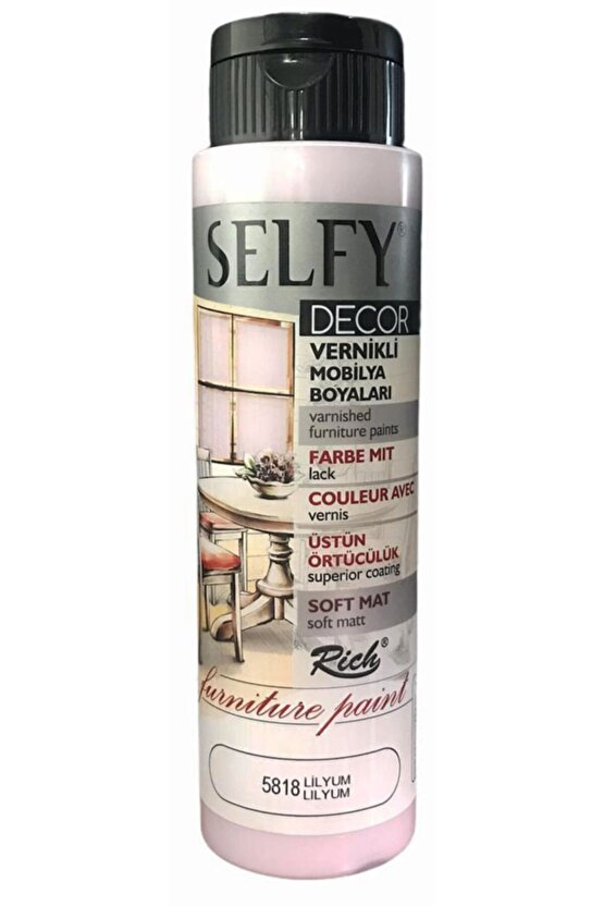 Selfy Decor Vernikli Boya 500cc Lilyum 5818