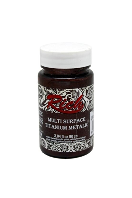 Multi Surface Titanium Metallic-metalik Akrilik Boya 90cc Çikolata - Chocolate 2538