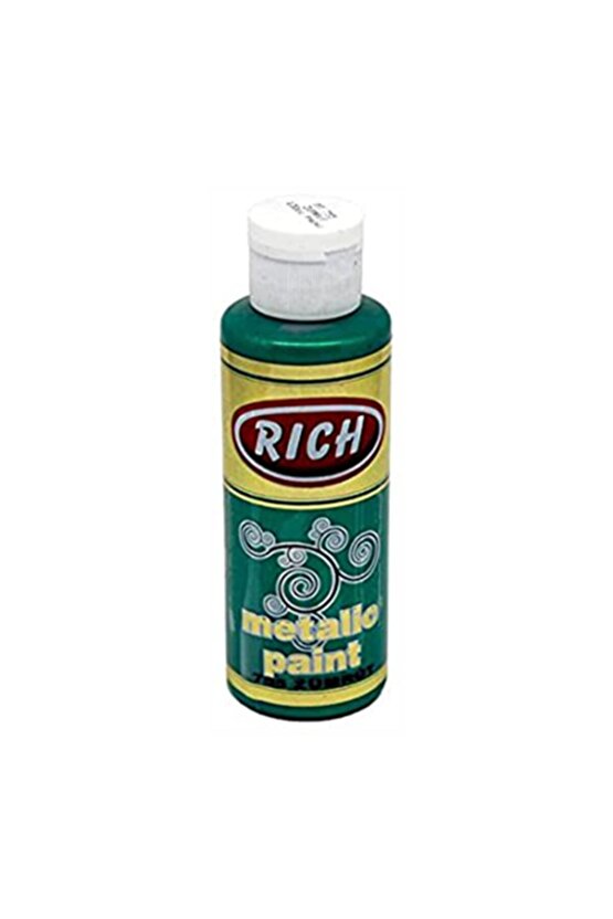 Rıch Akrilik Boya Metalik 120 Cc Zümrüt Yeşili 0755