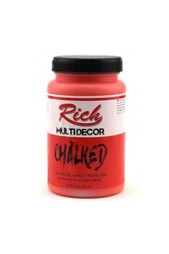 Multi Decor Chalked Akrilik 250ml N:4530 Pastel Kırmızı
