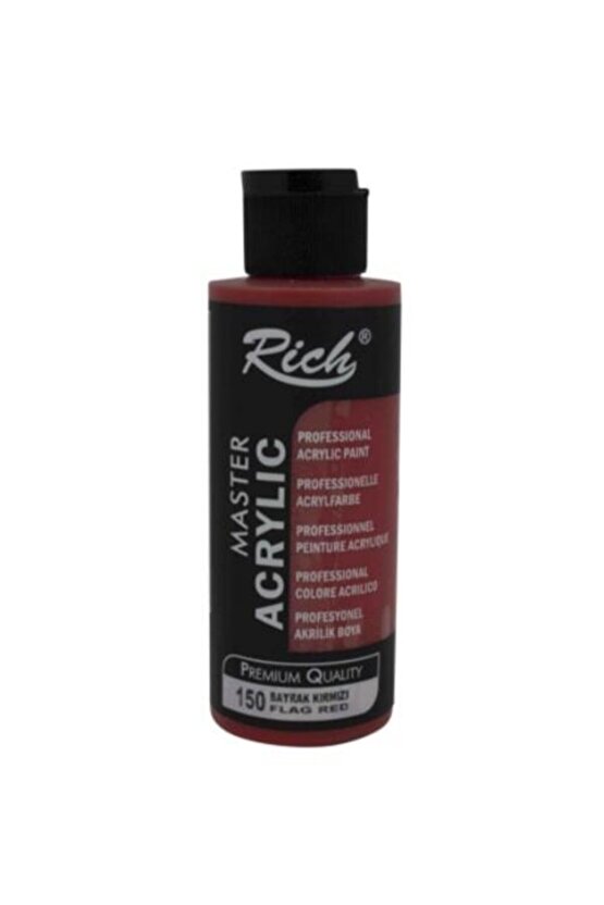 Master Acrylic Akrilik Boya 150 Bayrak Kırmızı 120 Cc