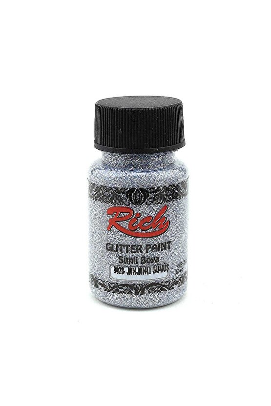 Glitter Paint Simli Boya 50 cc. 9028 JANJANLI GÜMÜŞ