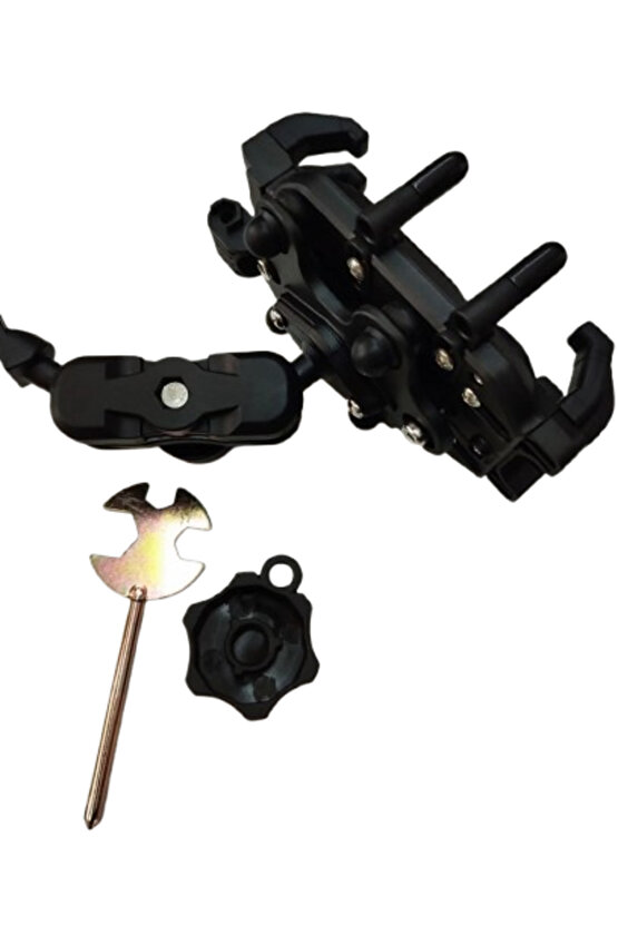 Motosiklet Scooter Ayna Bağlantılı Telefon Tutucu (Titreşim Modüllü)