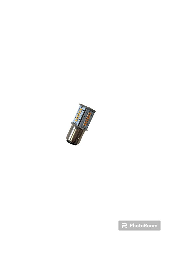 1016 Turuncu Çift Duy Çakar ve Kayar Led Ampül Turuncu 2adet