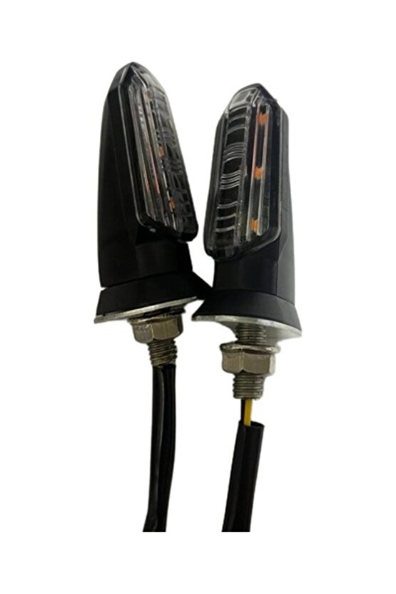 Motosiklet Sinyal Lamba Üniversal 12V Sarı Cam Sarı Led 2Li