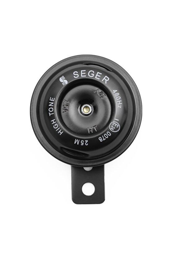 Motorsiklet Kornası 12 Volt  Küçük Kafa  Siyah