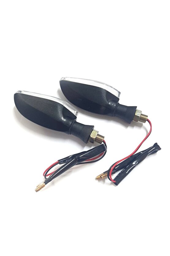 Motosiklet Üniversal Led Sinyal Beyaz Camlı Ktm Model