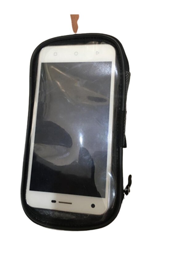 Siyah Su Geçirmez Kol Bağlantılı Lastikli Ayarlı Telefon Tutucu