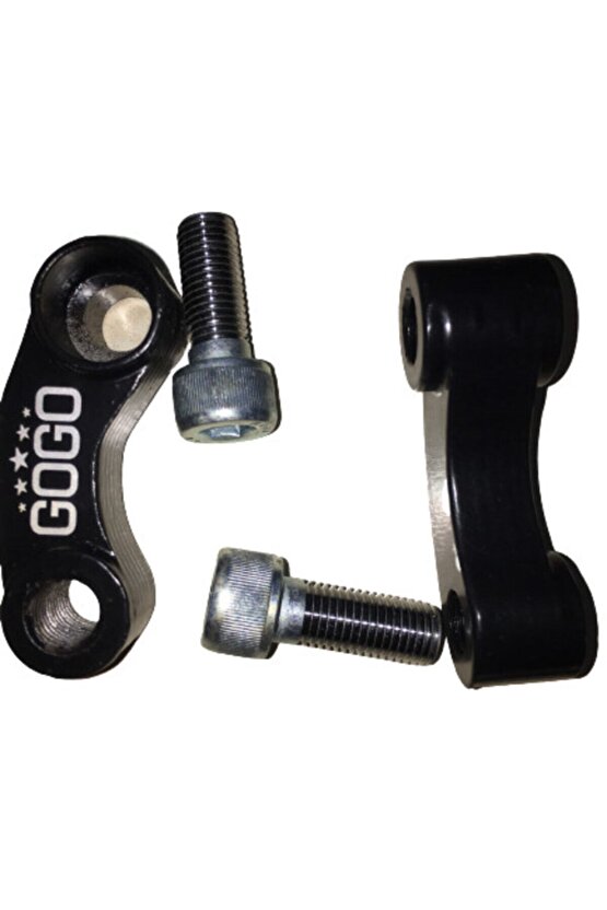 Motosiklet Ayna Uzatma Aparatı Metal Siyah