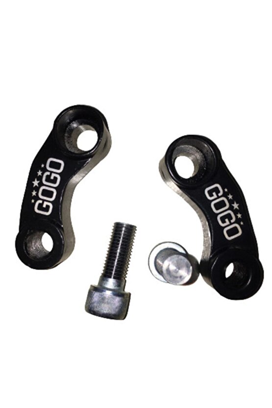 Motosiklet Ayna Uzatma Aparatı Metal Siyah