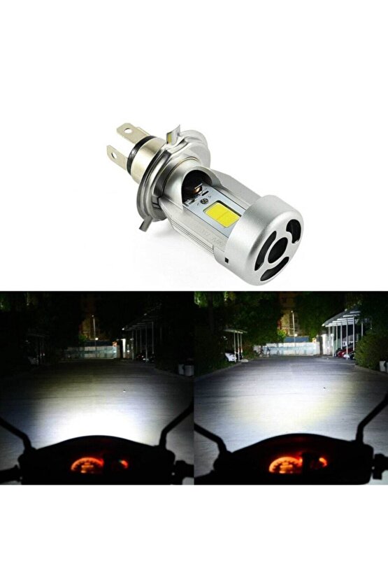 Motorsiklet 12v 3535w Led Zenon Ampul H-4 Beyaz Işık -1012