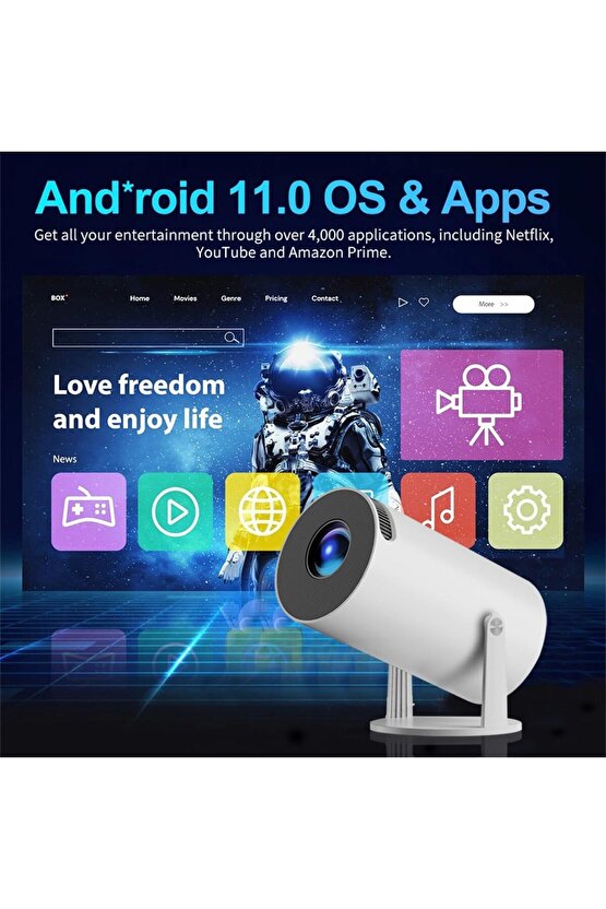X10PLUS ANDROİD PROJEKTÖR + GAME PROJECTOR ULTRA HD 4K EV SİNEMA YANSITMA OYUN PROJEKSİYON CİHAZI