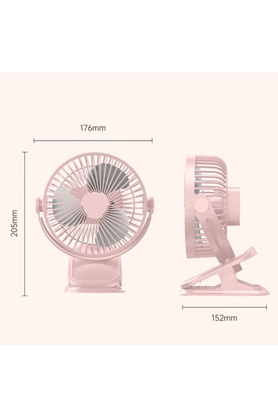 MANDALLI MİNİ ŞARJLI FAN ASKILI VANTİLATÖR MASAÜSTÜ HAVA SERİNLETİCİ