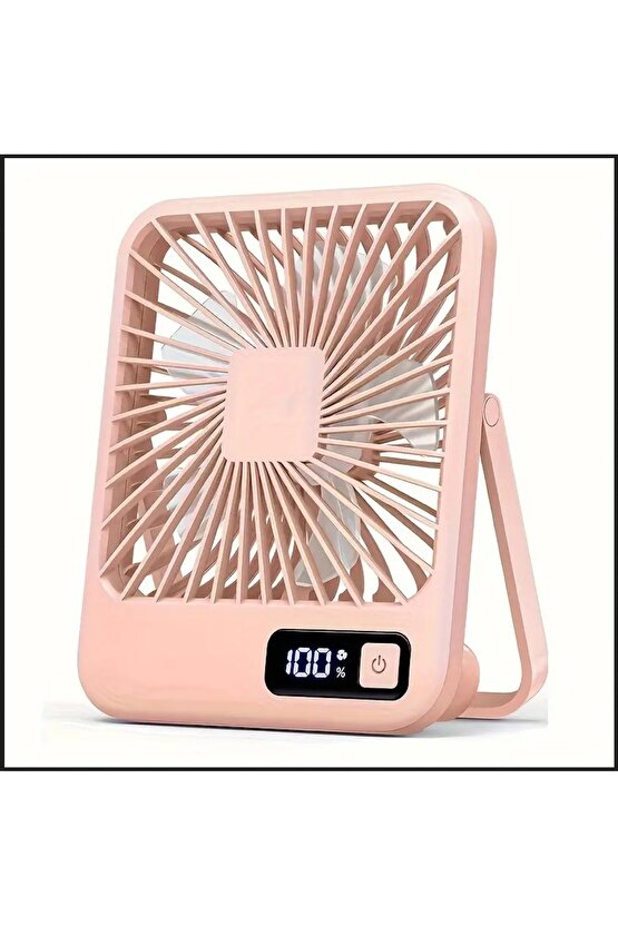 MASAÜSTÜ ŞARJLI FAN 5 HIZ KADEMELİ ULTRA İNCE LED GÖSTERGELİ VANTİLATÖR SERİNLETİCİ MİNİ KLİMA