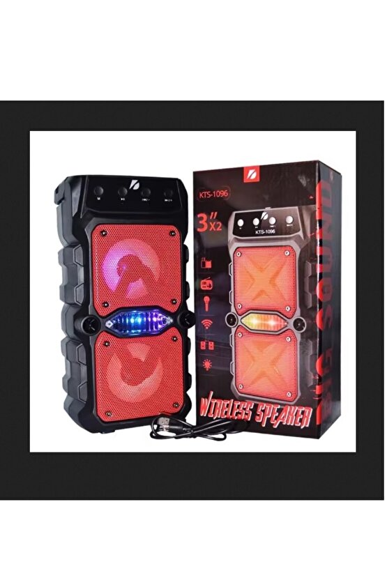 BLUETOOTH SPEAKER KABLOSUZ ŞARJLI HOPARLÖR LED IŞIKLI PARTY BOX SES BOMBASI