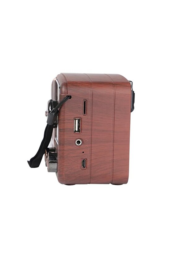 MİNİ NOSTALJİK RADYO BLUETOOTH SPEAKER ŞARJLI SD KART USB GİRİŞLİ MP3 ÇALAR KABLOSUZ HOPARLÖR